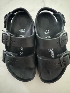 Birkenstock Toddler 7 Unisex Black Sandals